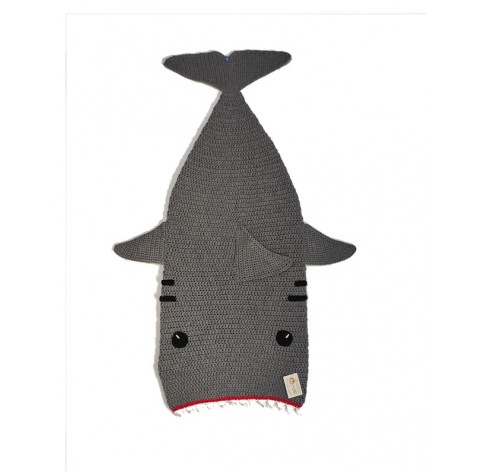 Shark Cocoon Blanket grey
