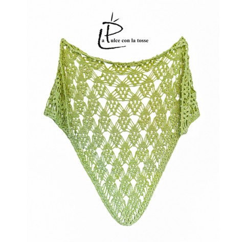Shawl on bamboo and cotton GREEN