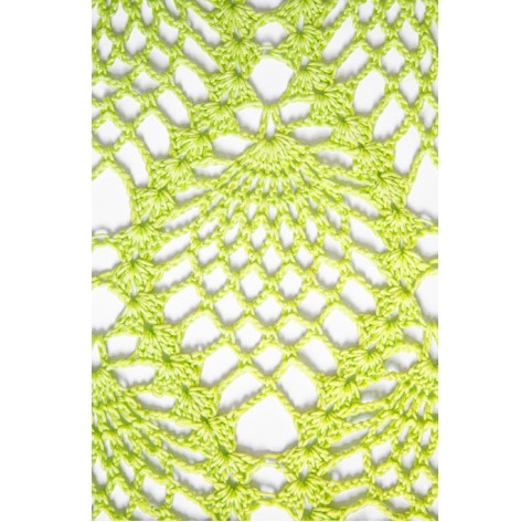 handmade crochet Shawl on bamboo 100% GREEN