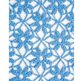 handmade crochet shawl on corn fiber tourquise